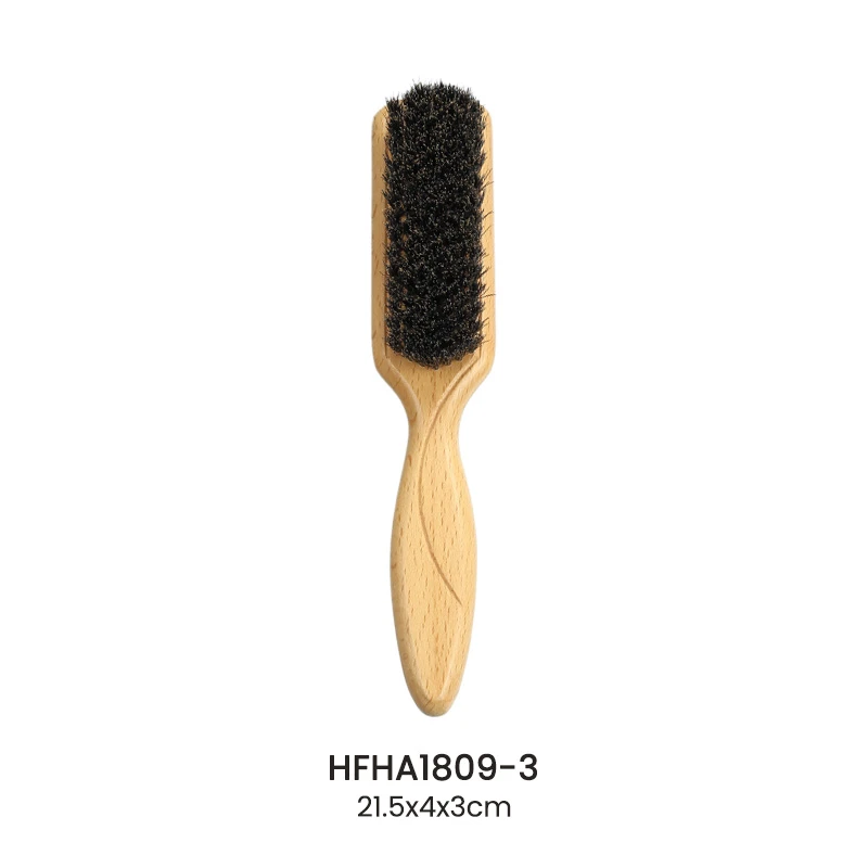 Beech Wood Paddle Brush with Laser Handle