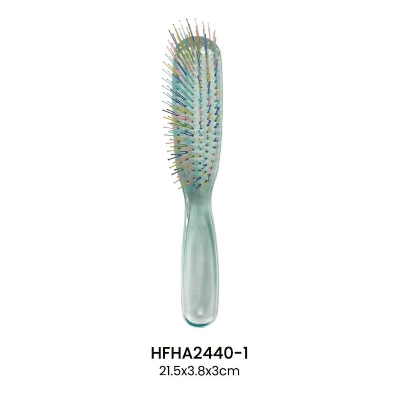 Plastic Detangling Hair Brush with Double-layer Pins