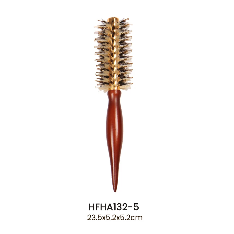 Wood Barrel Round Brush for Salon
