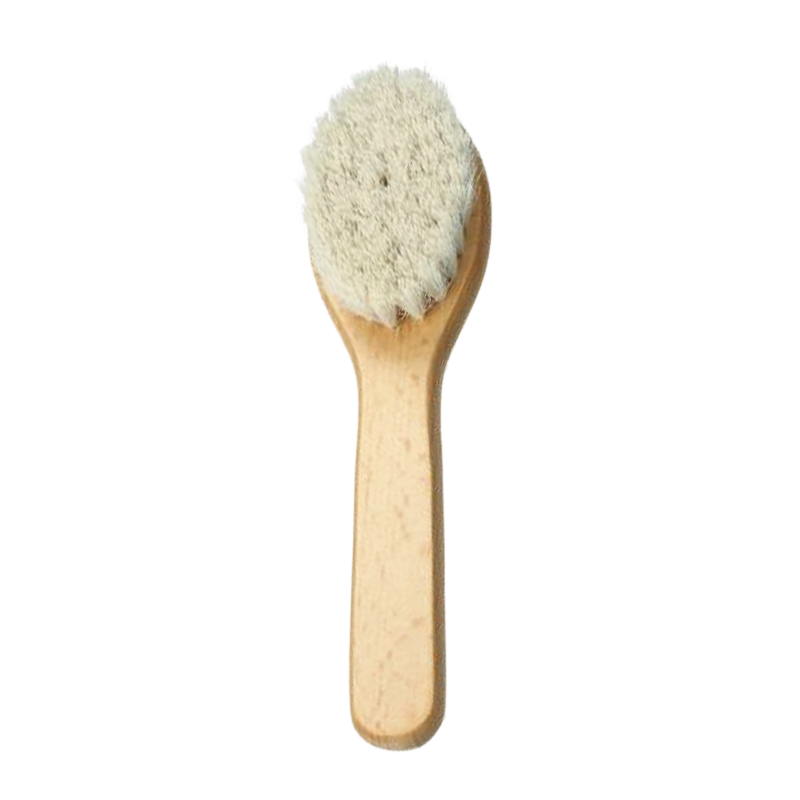 100% Wood Handle Soft Baby Brush with Goat Hair