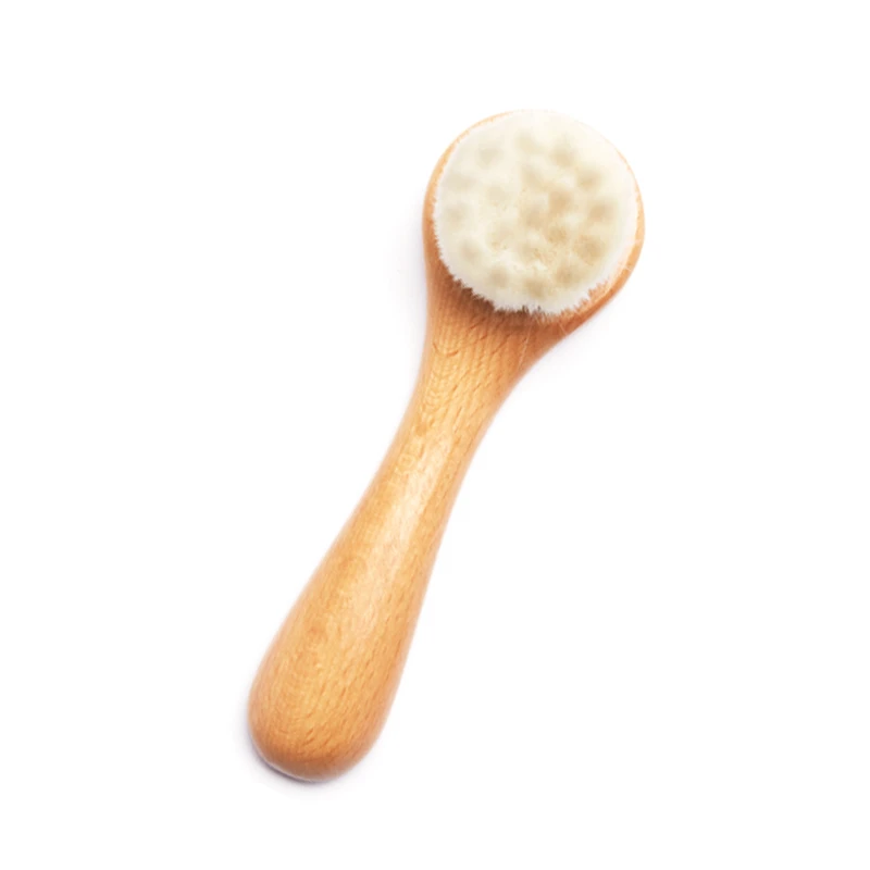 Curved Handle Facial Brush Cleansing and Massage