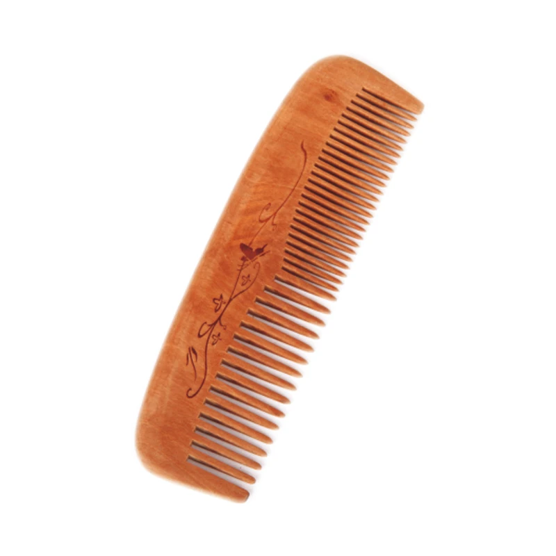 Custom Engraving Fine and Wide Tooth Wood Comb
