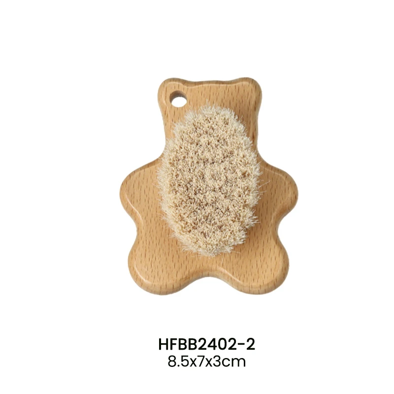 Bear-shaped Baby Brush 3-piece Set