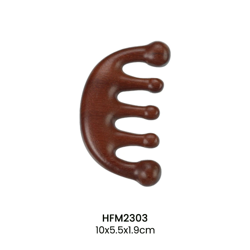 Curved Comb for Gentle Scalp Massage and Relaxation
