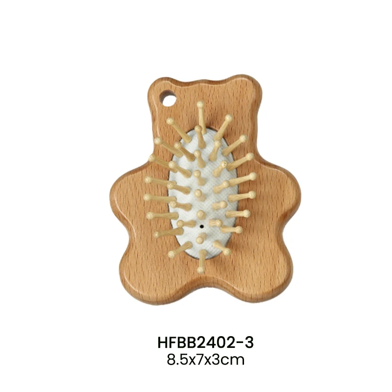 Bear-shaped Baby Brush 3-piece Set