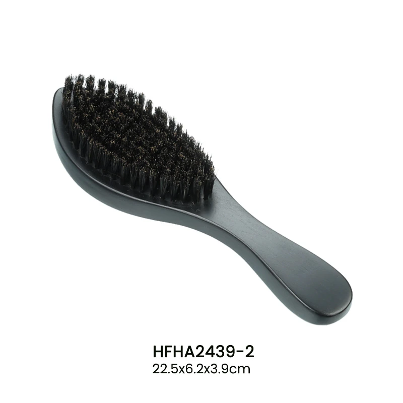 Natural Bristle Beard Brush with Ergonomic Handle