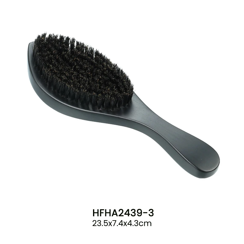 Natural Bristle Beard Brush with Ergonomic Handle