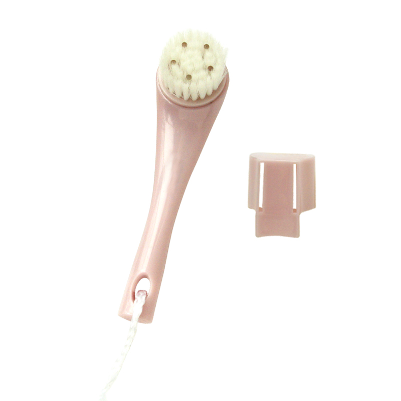 Plastic Cleansing & Message Facial Brush With Lid