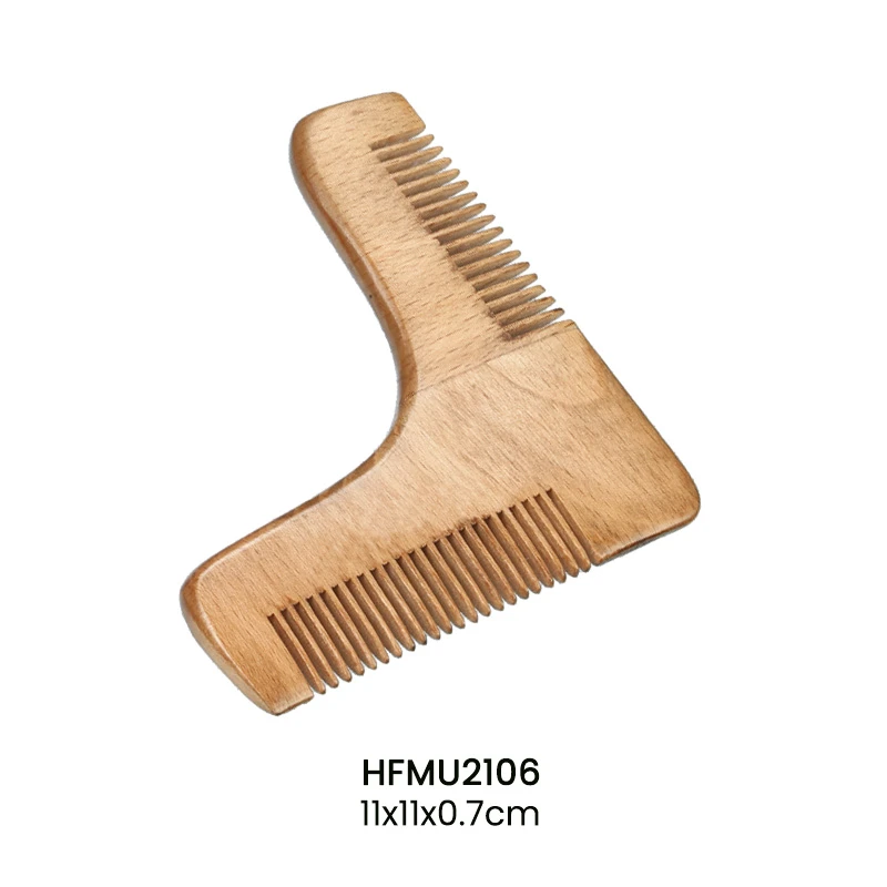 4-piece Brush Set for Men - Shaving Brush, Bristle Beard Brush in Two Size, Beard Comb