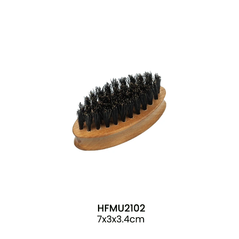 4-piece Brush Set for Men - Shaving Brush, Bristle Beard Brush in Two Size, Beard Comb