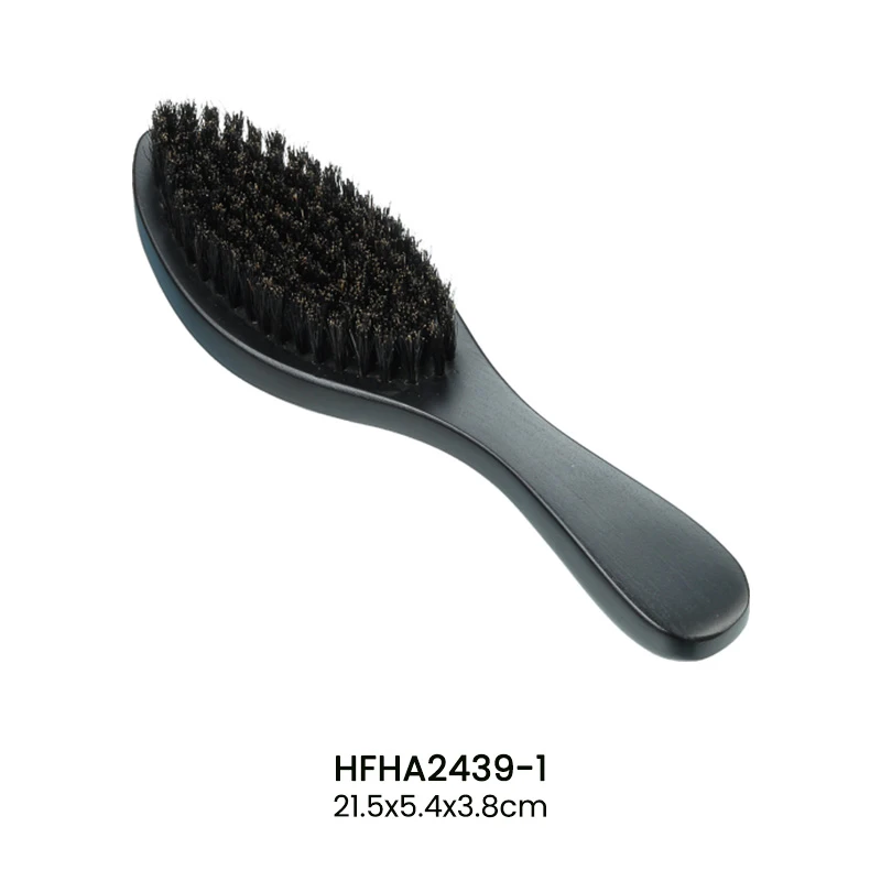 Natural Bristle Beard Brush with Ergonomic Handle
