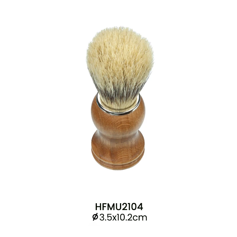 4-piece Brush Set for Men - Shaving Brush, Bristle Beard Brush in Two Size, Beard Comb