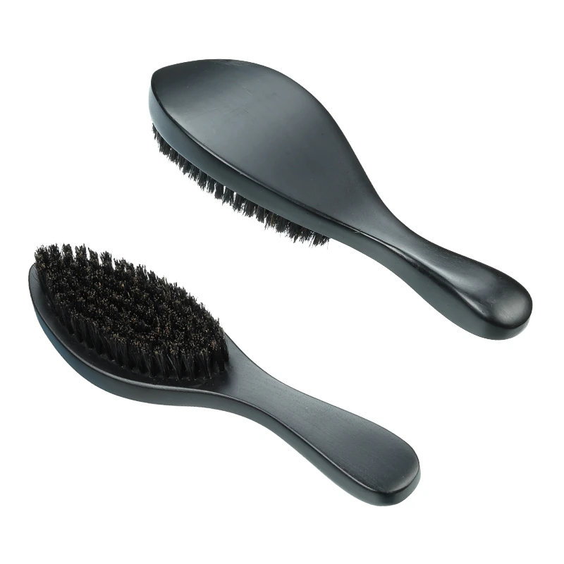 Natural Bristle Beard Brush with Ergonomic Handle