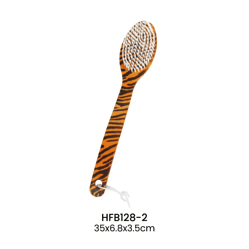 Special printing Tiger Striped Plastic Bath Brush