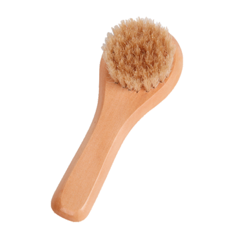 FSC 100% Wood Natural Boar Bristle Face Brush