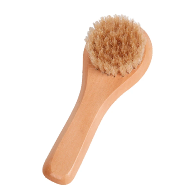FSC 100% Wood Natural Boar Bristle Face Brush