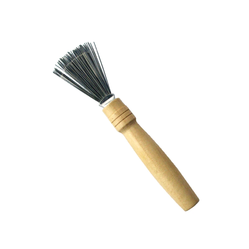 100% Natural Wood Brush Cleaner With Efficient Stainless Steel Wire