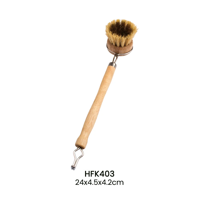 Wood handle detachable head cleaning Brush