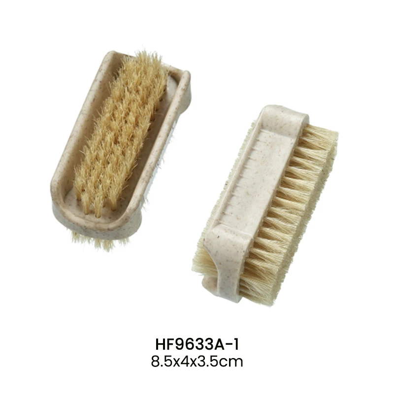 Plastic Double-Sided Hand&Nail Brush 2 colors bristle