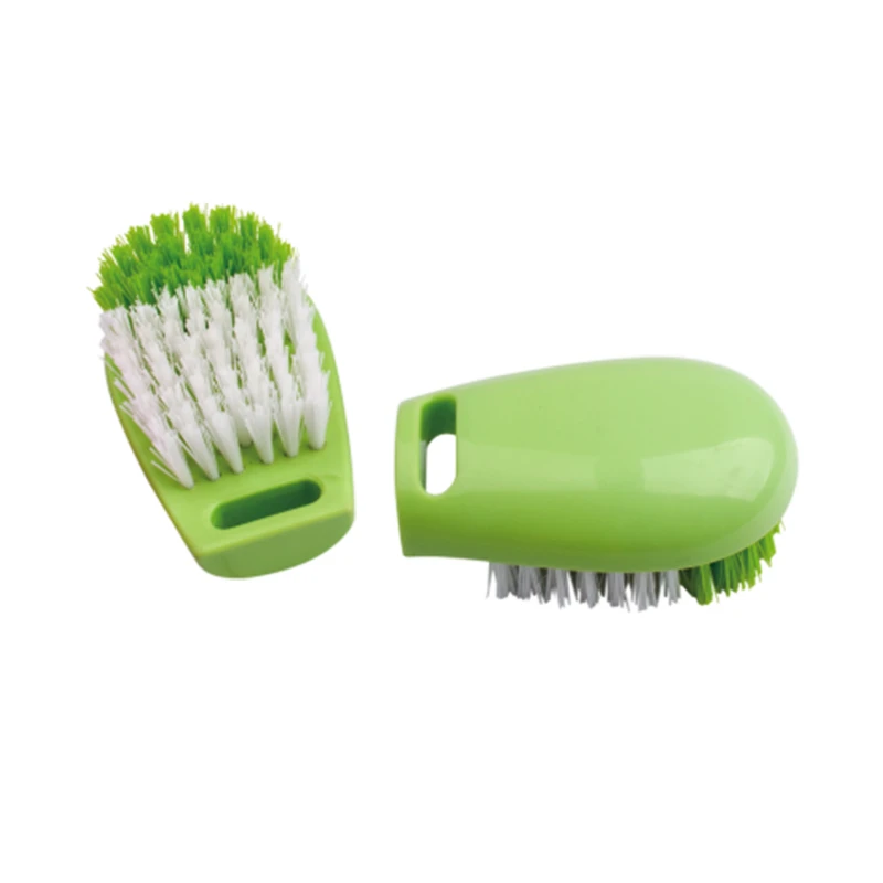 Colored Plastic dual color Bristle cleaning Brush for Wholesale