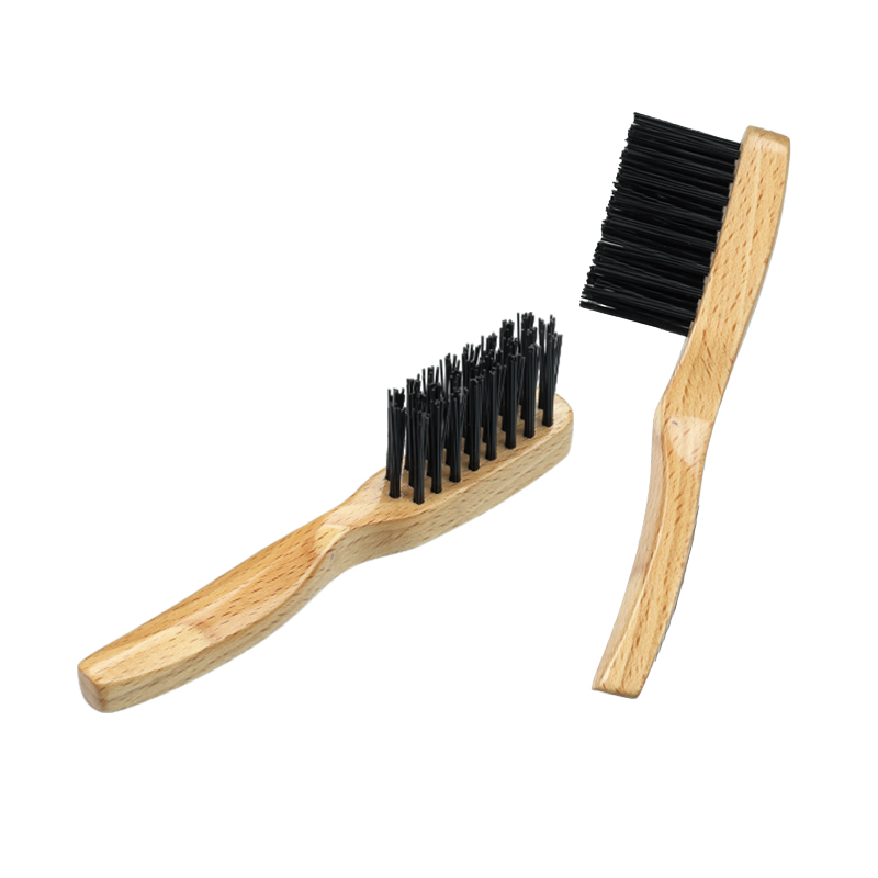 Soft Bristles Wooden Hat Brush For Dust and Lint Remover