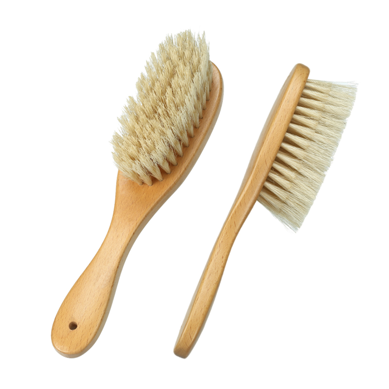 Custom layered Bristles Wood Cloth brush