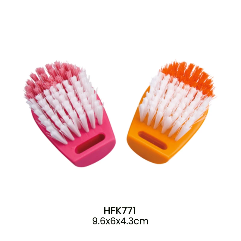 Colored Plastic dual color Bristle cleaning Brush for Wholesale