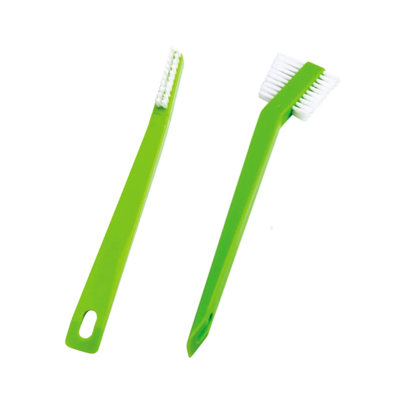Plastic 2 in 1 Double-Headed Detail Cleaning Brush