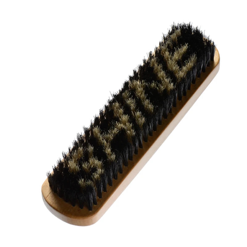 Custom designed bristle wood Shoe Shine Brush