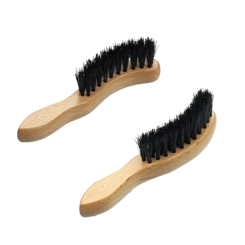 Curved Natural Wooden Handle Cap Brush