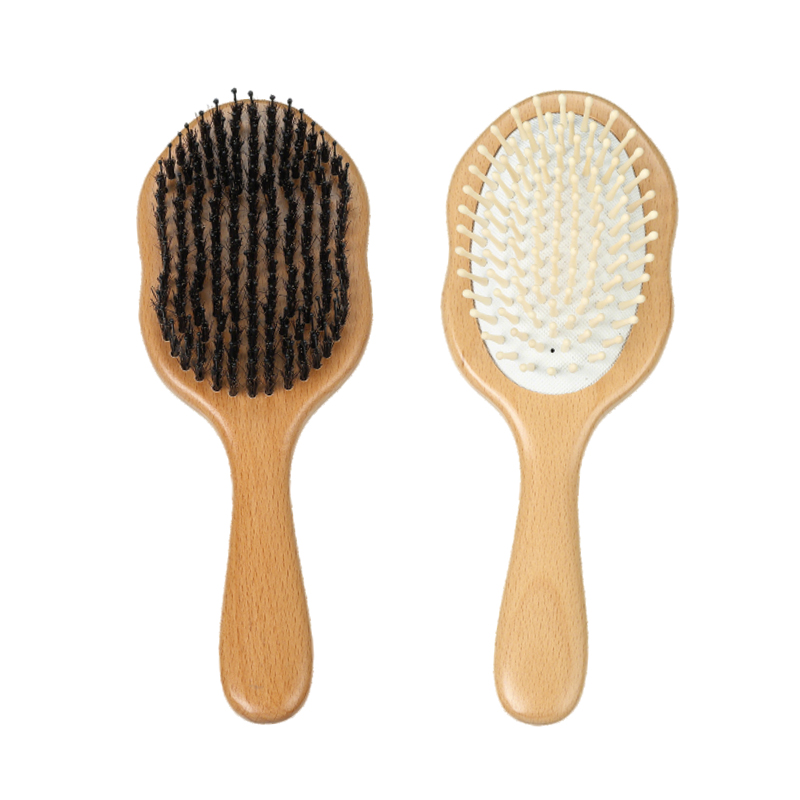 Cute Gourd Beech Wood Scalp Care Hair Brush