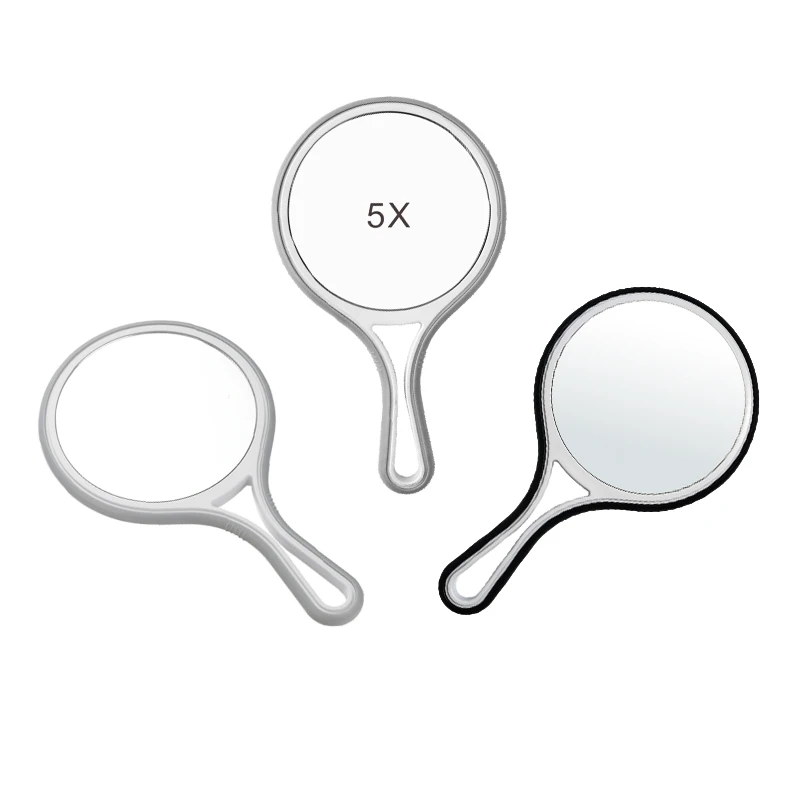 Anti-slip soft-touch Double-Sided Handheld Mirror