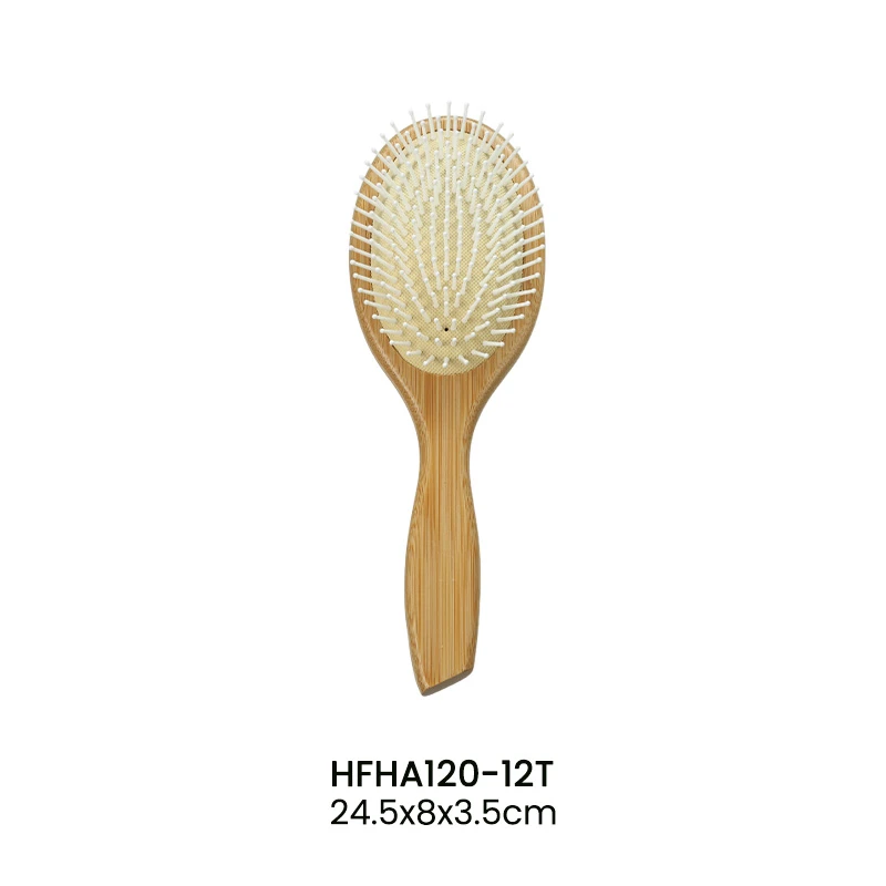 FSC Certified Bamboo Hair Brush Nylon Pins & Boar Bristle