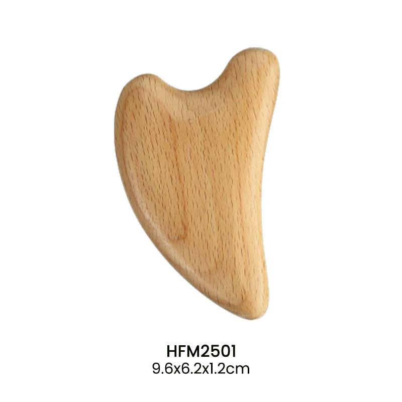 Custom Wooden Heart Shape Gua Sha Massage Tool