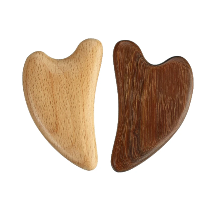 Custom Wooden Heart Shape Gua Sha Massage Tool