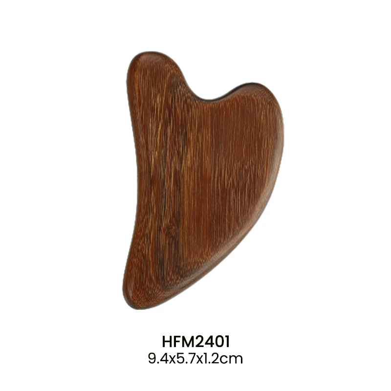 Custom Wooden Heart Shape Gua Sha Massage Tool