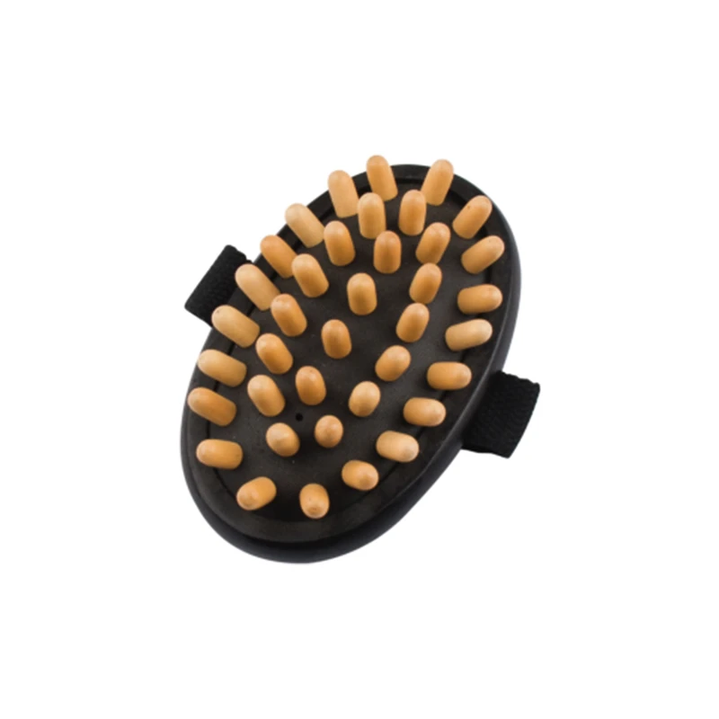FSC oval Wooden Meridian Massage Brush for wholesale