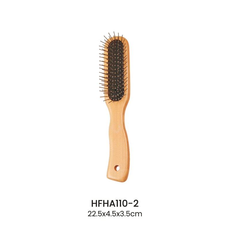 Mixed Bristle Wooden Paddle Hairbrush For Wholesale