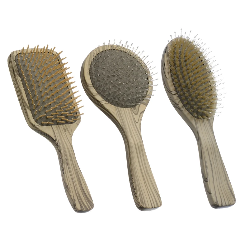 Mixed Bristle Color Paint Massage Hair Brush For Wholesale