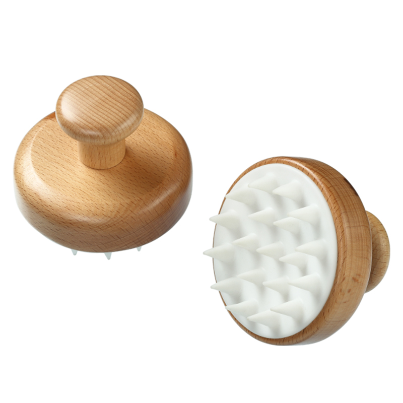 Wooden Hair Scalp Care Brush for Dandruff Removal