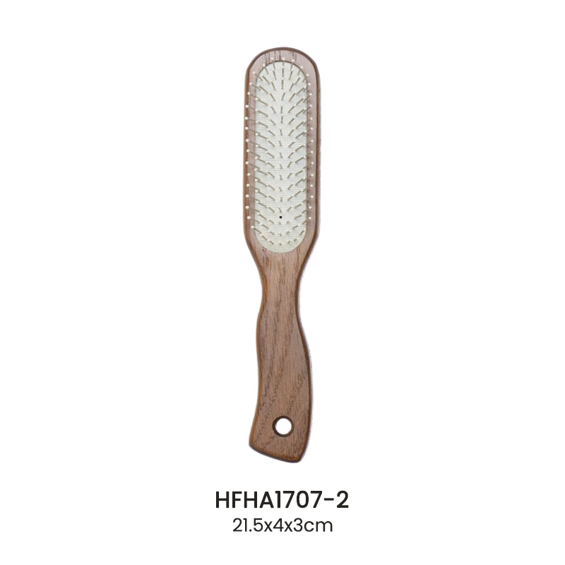 Ergonomic Ashtree Wood Hair Brush With Nylon Pins For Wholesale
