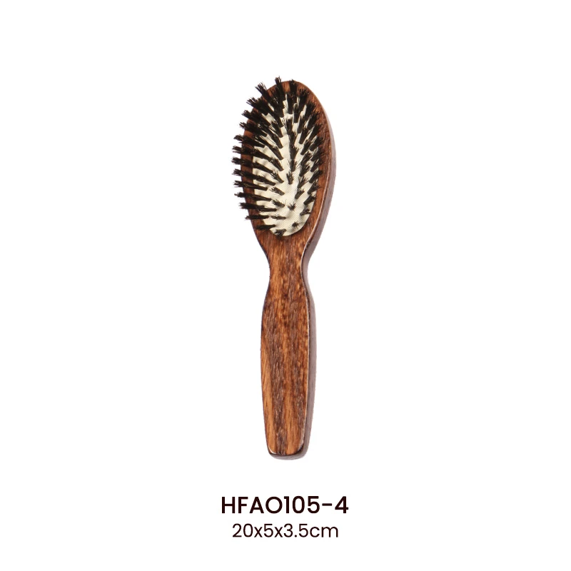 Oak Wood Oval Cushion Hair Brush Multi‑size for Wholesale
