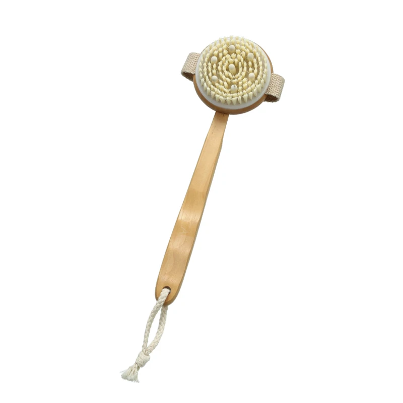 Detachable Head Wave Handle Boar Bristle Body Brush