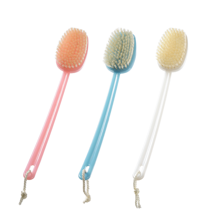 Customizable Long Handle Plastic Bath Brush