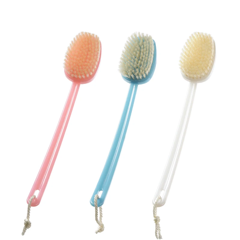 Customizable Long Handle Plastic Bath Brush