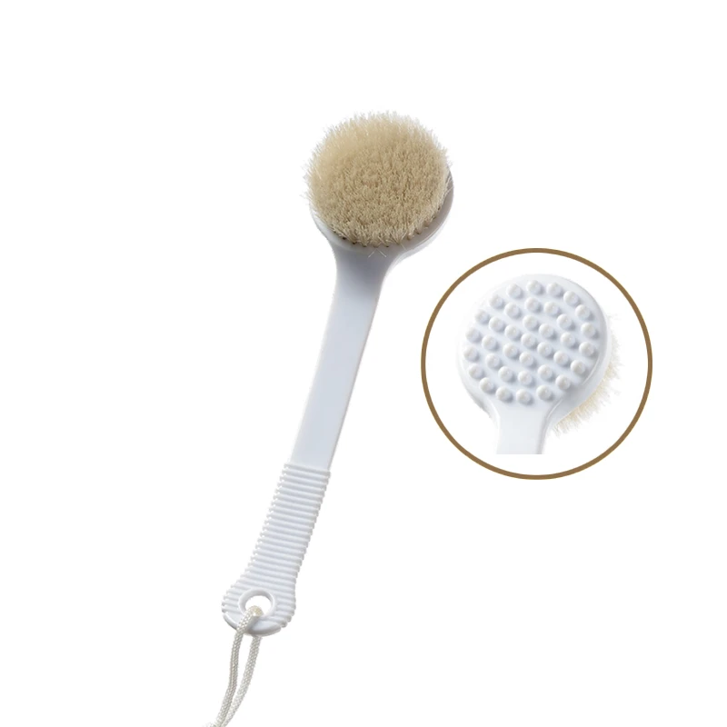 Dual‑Head Plastic Bath Body Brush For Skin Care