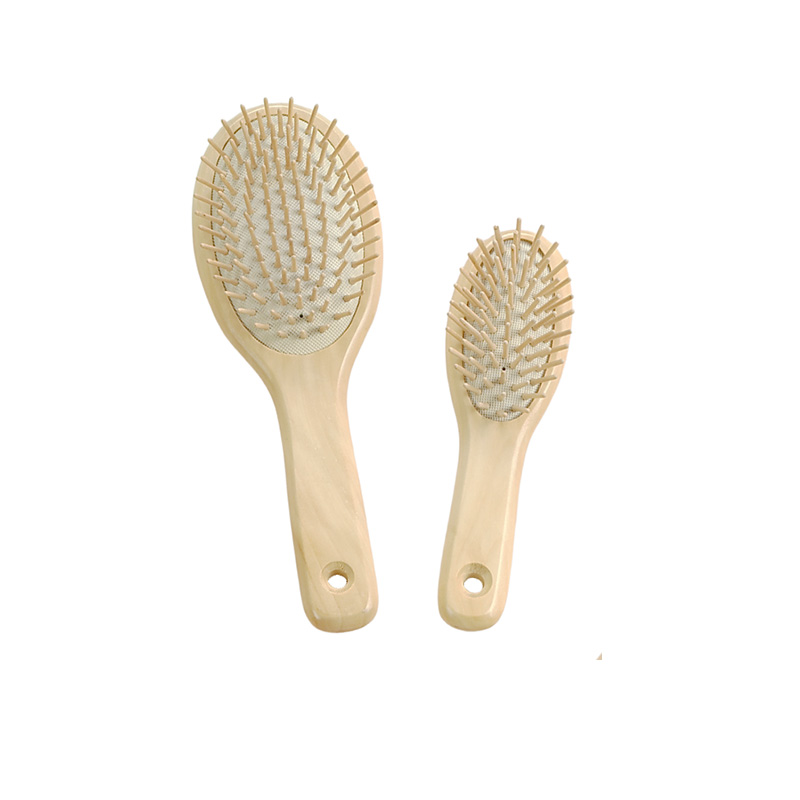 Natural Schima Superba Paddle Hairbrush Set3